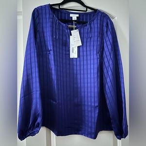 S Purple Blouse Long Sleeve